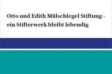 Otto Mühlschlegel Stiftung Cover Broschüre