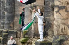 Syrische Geflüchtete feiern Sturz Assads