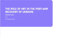 Cover Publikation Role of Art in Post-War Recovery of Ukraine 600x800