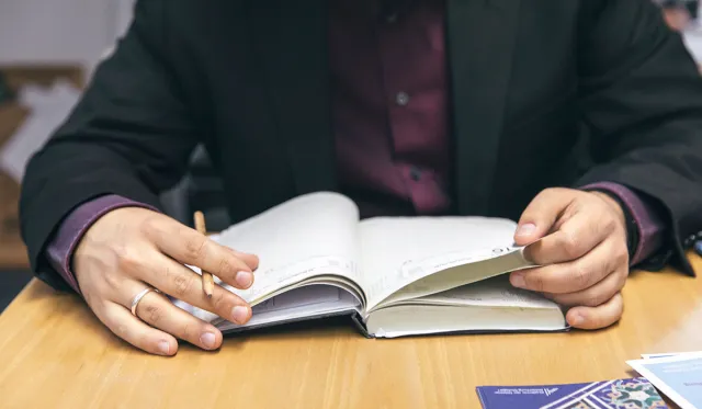 Communication is an important part of Hussein Hamdan's everyday life.