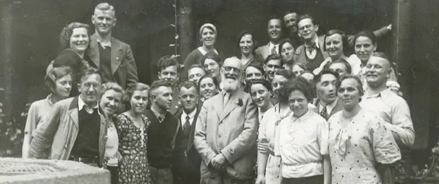 Robert Bosch und Angestellte