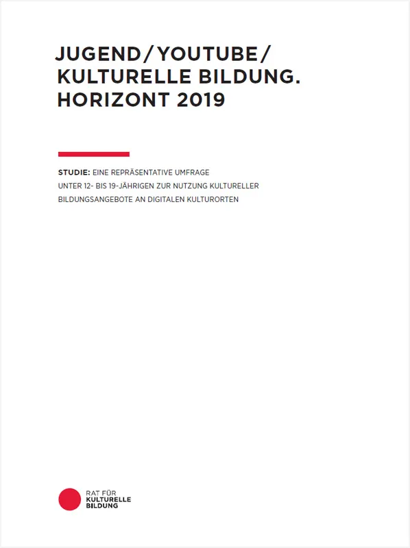 Studie Rat für kulturelle Bildung 2019 Cover 