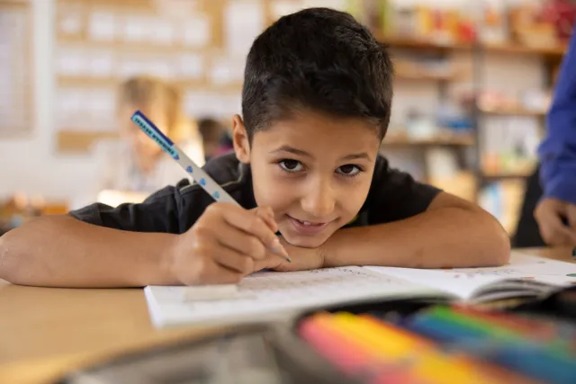Schüler an der Kettelerschule